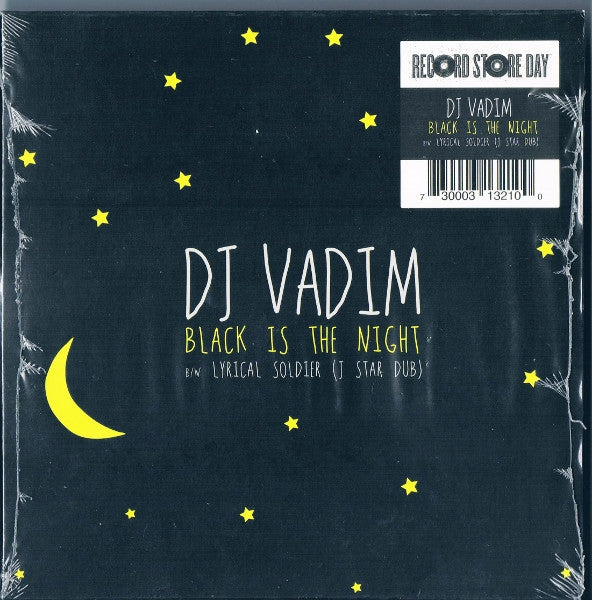 DJ Vadim : Black Is The Night (7", Single, Ltd)