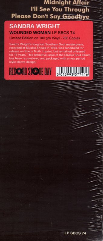 Sandra Wright : Wounded Woman (LP, Album, RSD, Ltd, RE, RM)