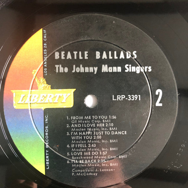 The Johnny Mann Singers : Beatle Ballads (LP, Album, Mono)