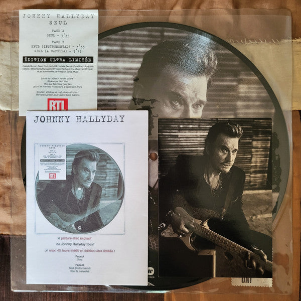 Johnny Hallyday : Seul (10", Single, Ltd, Pic)