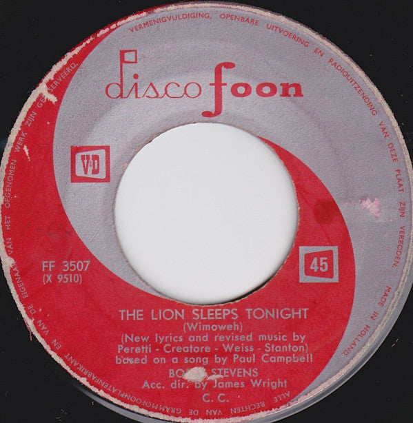 Various : The Lion Sleeps Tonight / Let's Twist Again (7", Single)