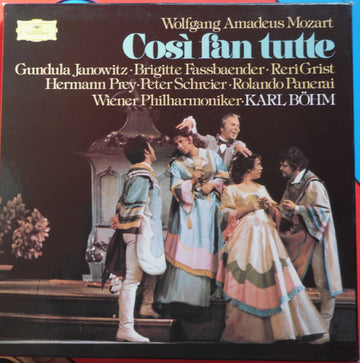 Wolfgang Amadeus Mozart - Gundula Janowitz, Brigitte Fassbaender, Reri Grist, Hermann Prey, Peter Schreier, Rolando Panerai, Wiener Philharmoniker, Karl Böhm : Così Fan Tutte  (3xLP, S/Edition + Box)