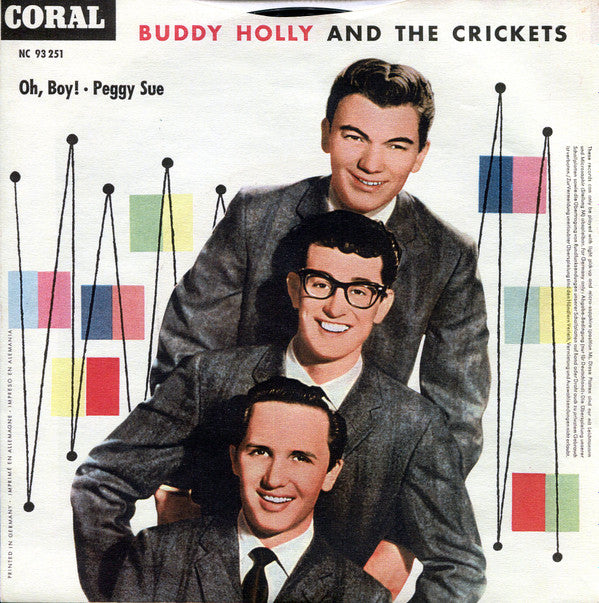 Buddy Holly And The Crickets (2) : Oh, Boy! / Peggy Sue (7", Single, Mono)