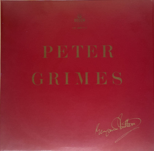 Benjamin Britten : Peter Grimes (3xLP, Mono, Gat)