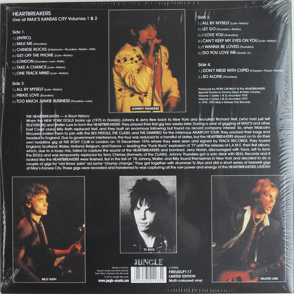 Heartbreakers* : Live At Max's Kansas City Volumes 1 & 2 (2xLP, Album, RSD, Ltd, RE, Mul)