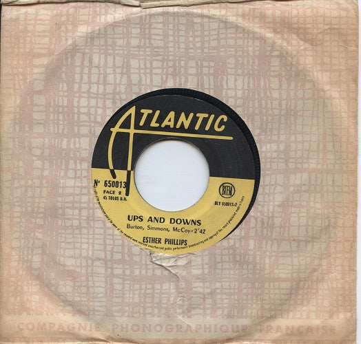 Esther Phillips : When A Woman Loves A Man / Ups And Downs (7", Single)