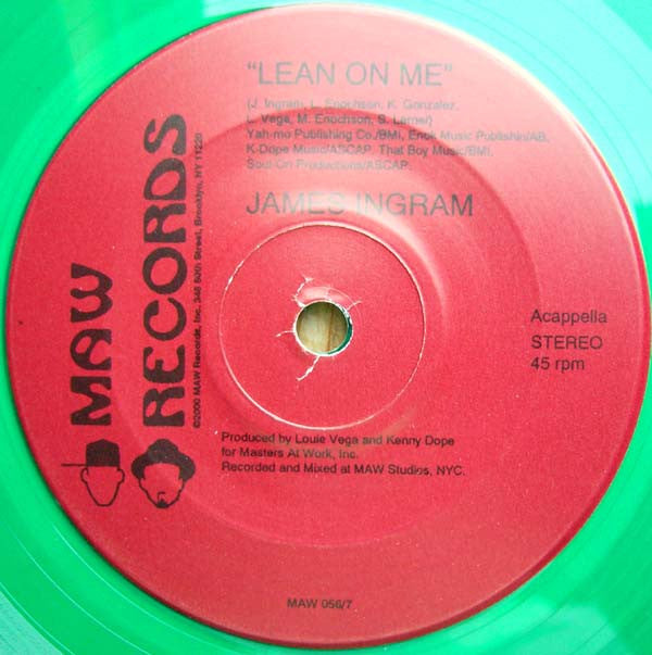 James Ingram : Lean On Me (7", Gre)