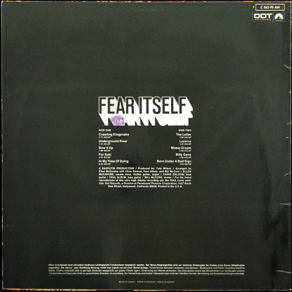 Fear Itself (2) : Fear Itself (LP, Album)