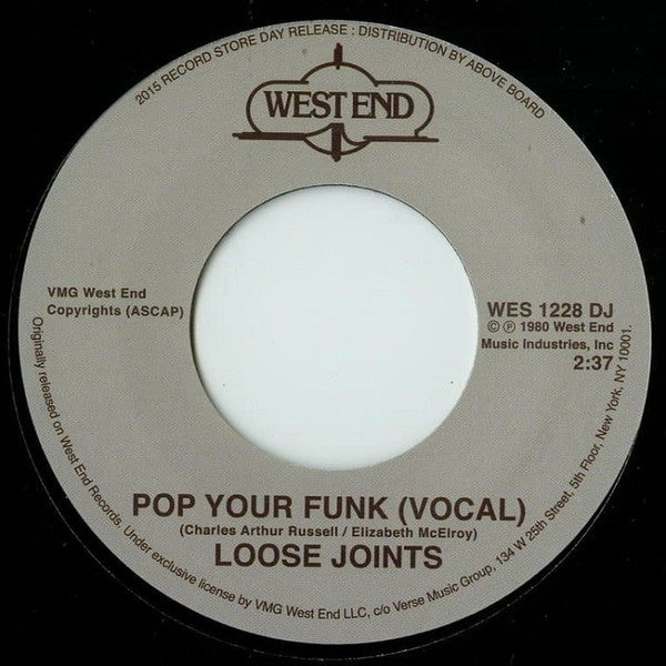Loose Joints : Pop Your Funk (7", RSD, Ltd, RE)