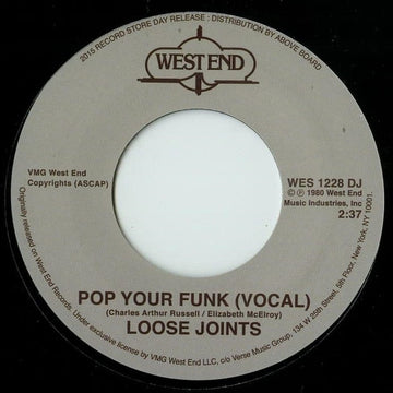 Loose Joints : Pop Your Funk (7", RSD, Ltd, RE)