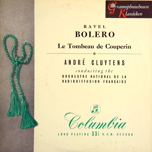 Maurice Ravel, André Cluytens : Le Tombeau De Couperin - Bolero (10", Mono)