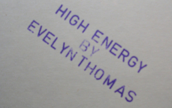 Evelyn Thomas : High Energy (12", Sta)