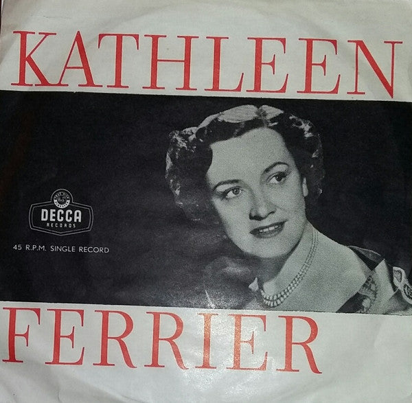 Kathleen Ferrier : Blow The Wind Southerly (7", Tri)