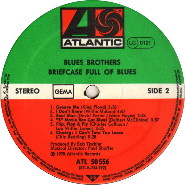 The Blues Brothers : Briefcase Full Of Blues (LP, Album)