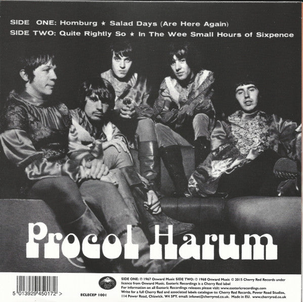 Procol Harum : Homburg (7", EP, RSD, Mono, Ltd, RM)