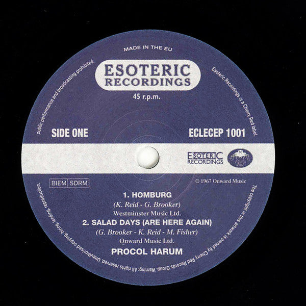 Procol Harum : Homburg (7", EP, RSD, Mono, Ltd, RM)