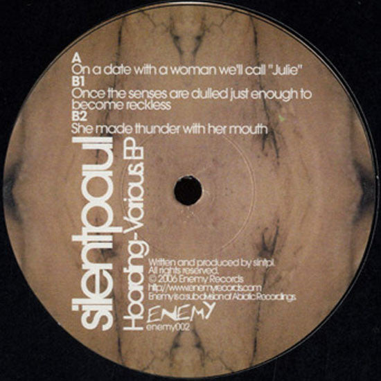 silentpaul : Hoarding - Various EP (12", EP)