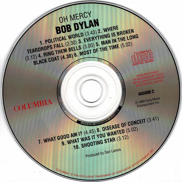Bob Dylan : Oh Mercy (CD, Album, RE)
