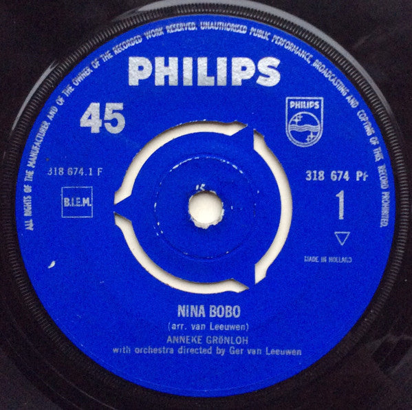 Anneke Grönloh : Nina Bobo / O,o,o, Papa Dja (7", Single)