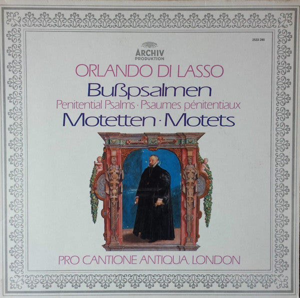 Roland de Lassus - Pro Cantione Antiqua : Bußpsalmen / Motetten (LP)