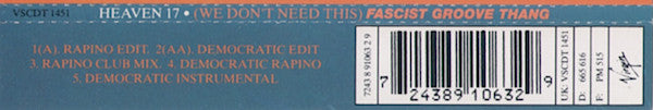 Heaven 17 : (We Don't Need This) Fascist Groove Thang (The Rapino Brothers Remixes) (CD, Single)
