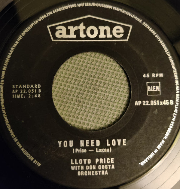 Lloyd Price With Don Costa Orchestra : Stagger Lee / You Need Love (7")