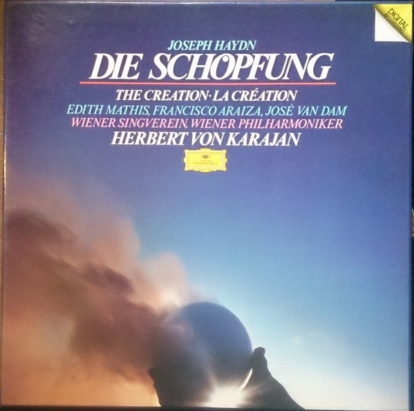 Joseph Haydn - Wiener Singverein, Berliner Philharmoniker, Herbert von Karajan : Die Schöpfung =The Creation = La Création (2xLP, Album + Box)