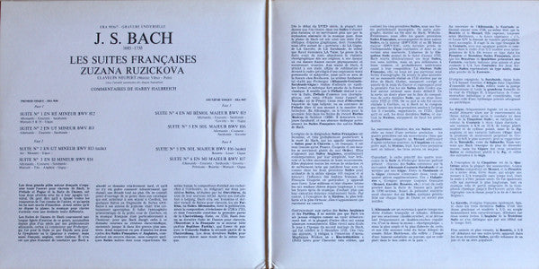 Johann Sebastian Bach, Zuzana Růžičková : L'Oeuvre Pour Clavecin 7-8 :  Les Suites Françaises (2xLP, Album, gat)