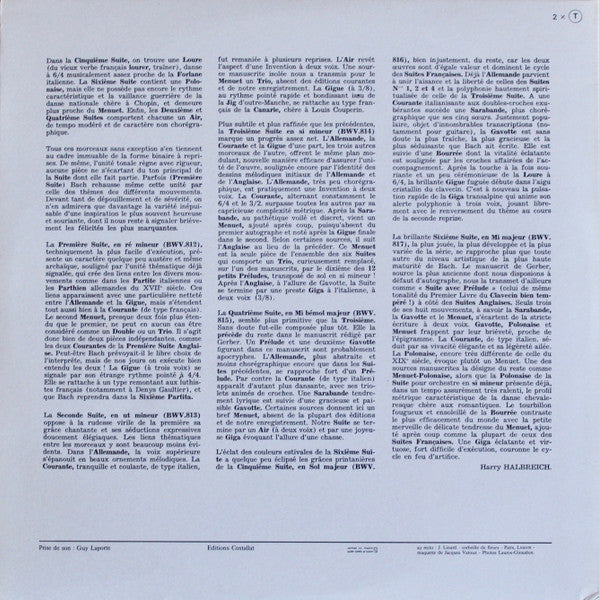 Johann Sebastian Bach, Zuzana Růžičková : L'Oeuvre Pour Clavecin 7-8 :  Les Suites Françaises (2xLP, Album, gat)