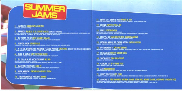Various : Summer Jams (CD, Comp, P/Mixed)