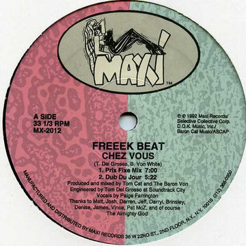 Freeek Beat : Chez Vous (12")