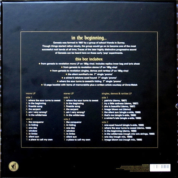 Genesis : From Genesis To Revelation (LP, Album, Mono, Dlx, RE + LP, Album, Dlx, RE + LP)
