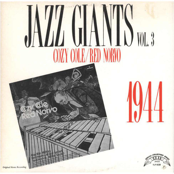 Cozy Cole / Red Norvo : Jazz Giants Vol. 3 (LP, Comp, RE)