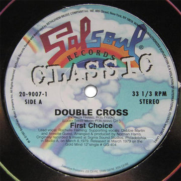 First Choice / Skyy : Double Cross / Let's Celebrate (12")