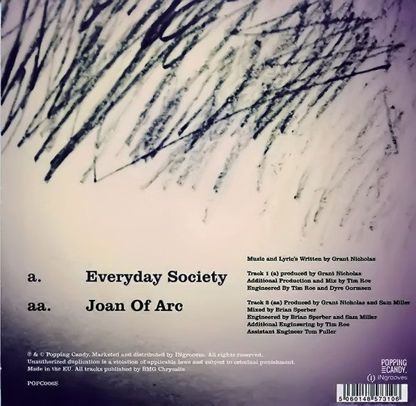 Grant Nicholas : Everyday Society (7", RSD, Single, Ltd, Whi)