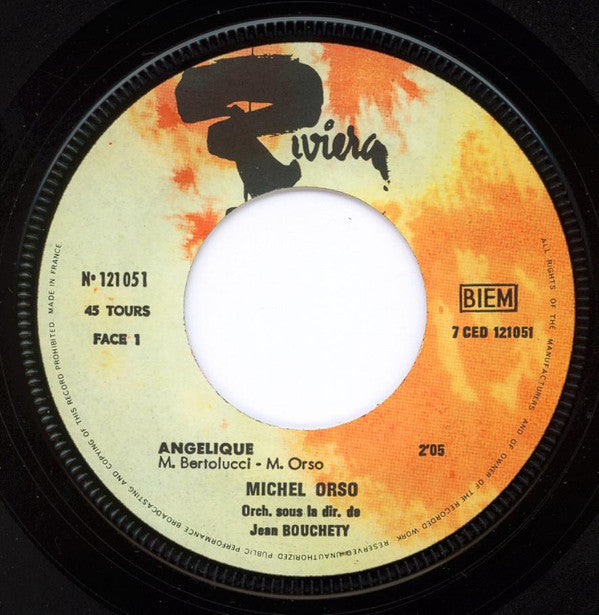 Michel Orso : Angelique (7", Single)