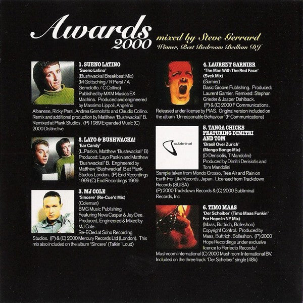 Steve Gerrard : Ericsson Muzik Awards 2000 (CD, Comp, Mixed)