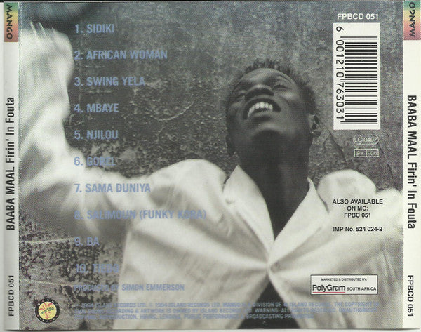 Baaba Maal : Firin' In Fouta (CD, Album)