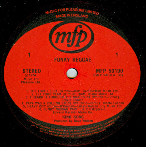 King Kong (4) : Funky Reggae (LP)