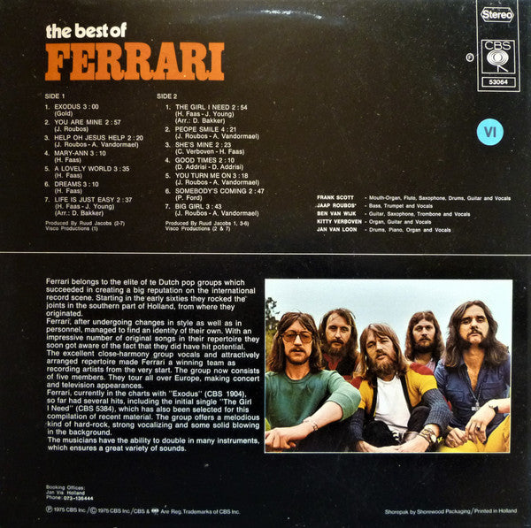 Ferrari (3) : The Best Of Ferrari (LP, Comp)