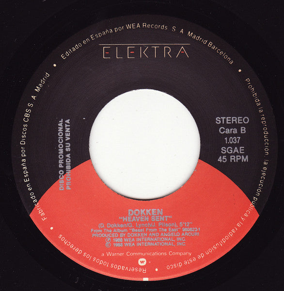 Dokken : Heaven Sent (7", Promo)