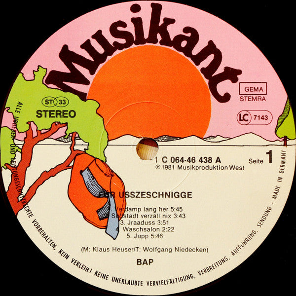 BAP : Für Usszeschnigge! (LP, Album, Gat)