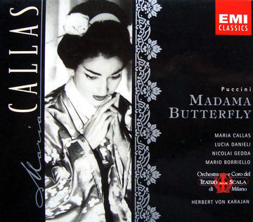 Giacomo Puccini / Maria Callas, Lucia Danieli, Nicolai Gedda, Mario Borriello, Orchestra Del Teatro Alla Scala E Coro Del Teatro Alla Scala, Herbert Von Karajan : Madama Butterfly (2xCD, Album, Mono, RE, RM + Box, Sli)