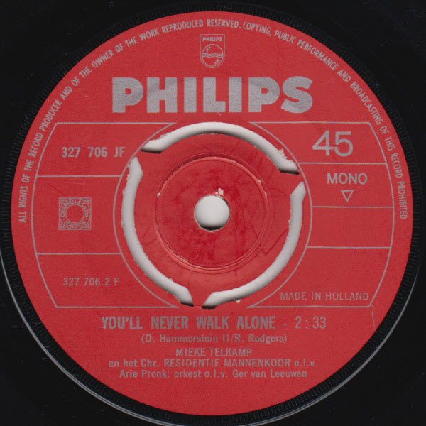 Mieke Telkamp : I Believe / You'll Never Walk Alone  (7", Single, Mono)