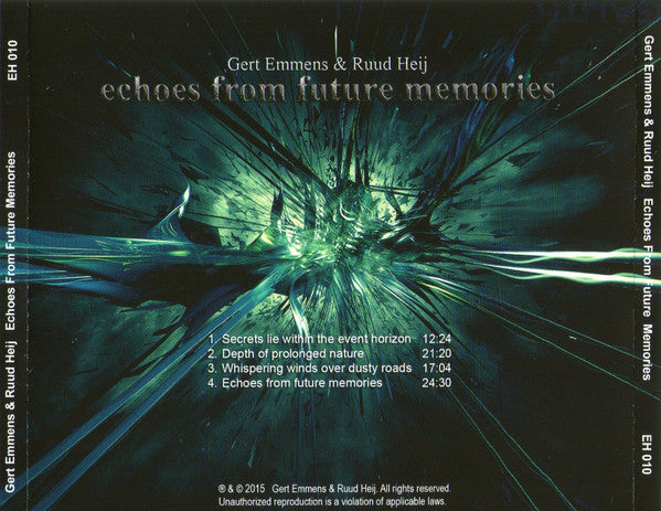 Gert Emmens & Ruud Heij : Echoes From Future Memories (CD, Album)