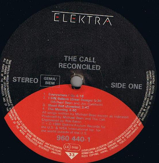 The Call : Reconciled (LP, Album)