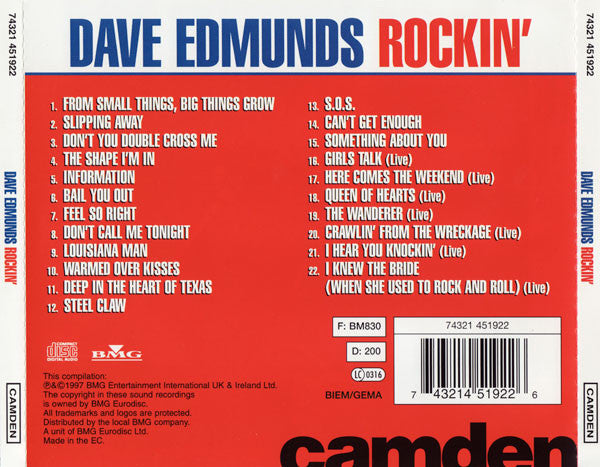 Dave Edmunds : Rockin' (CD, Comp)