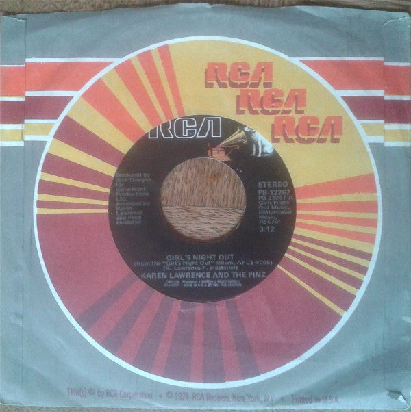 Karen Lawrence And The Pinz : Girls Night Out (7", Single)