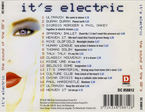 Various : It's Electric - The Sound Of The 80's (CD, Comp)
