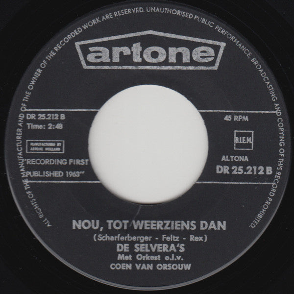 De Selvera's : Ik Zie De Maan (Over De Bergen) (7", Single, Bla)